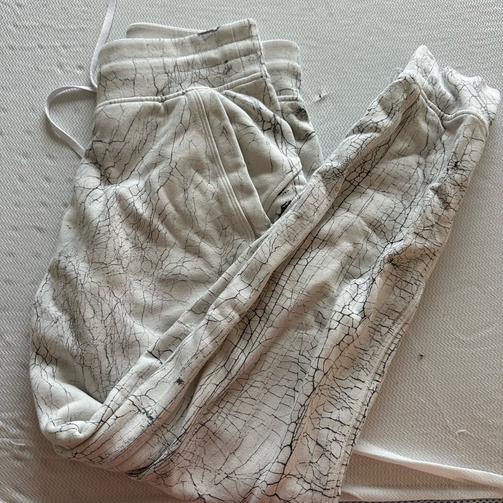 lululemon athletica White and Black Track Pants